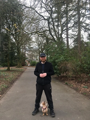 Matt and Crumble doing some training in Chorlton